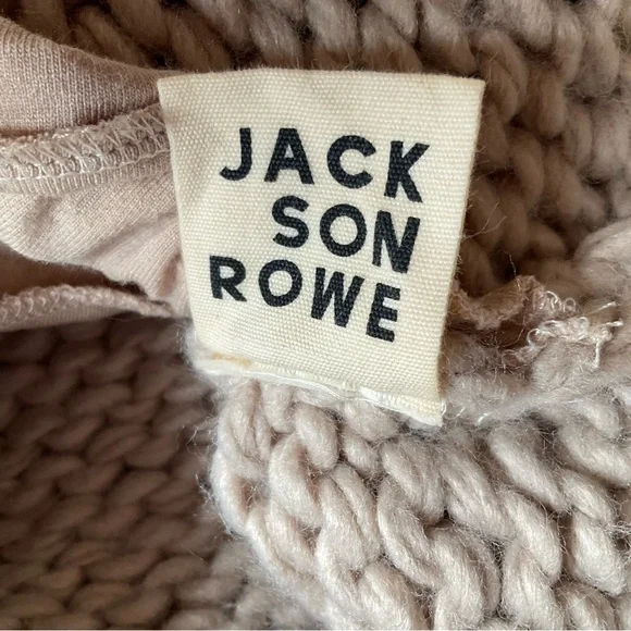 Jackson Rowe I See You Chunky Knit Cardigan in Stone Size S - Picture 13 of 13